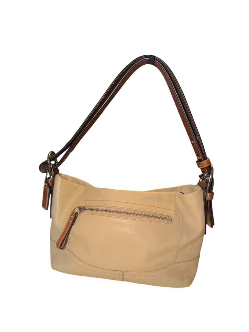 Coach Tan Leather Convertible Shoulder Bag and Crossbody F10939